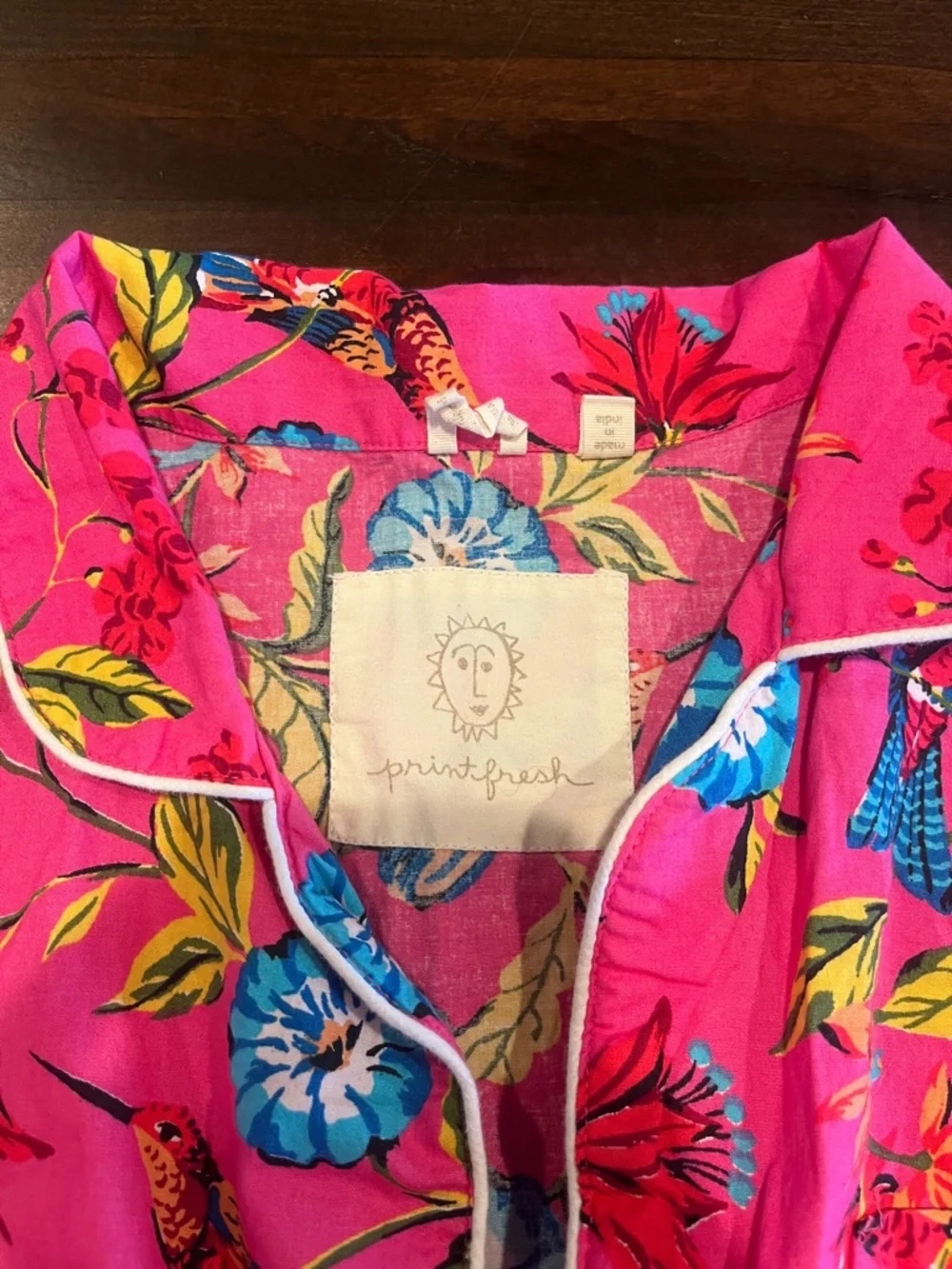 Print Fresh Organic Cotton Pajama set- large